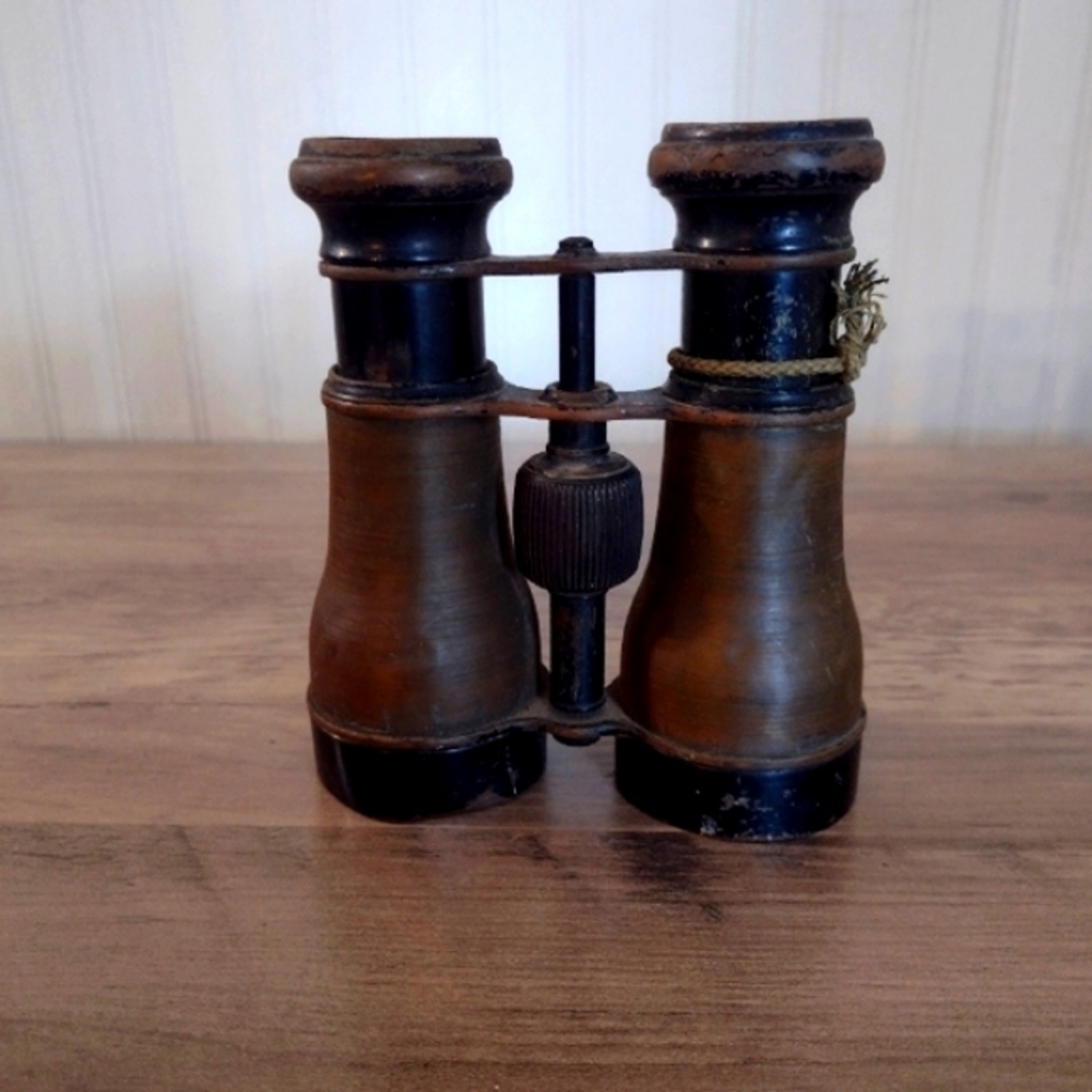 Vintage Army Green  Military Binoculars